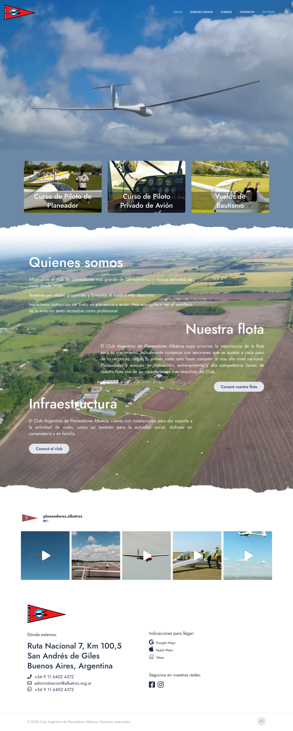 Albatros CAPA — sitio web desarrollado por MinderLab