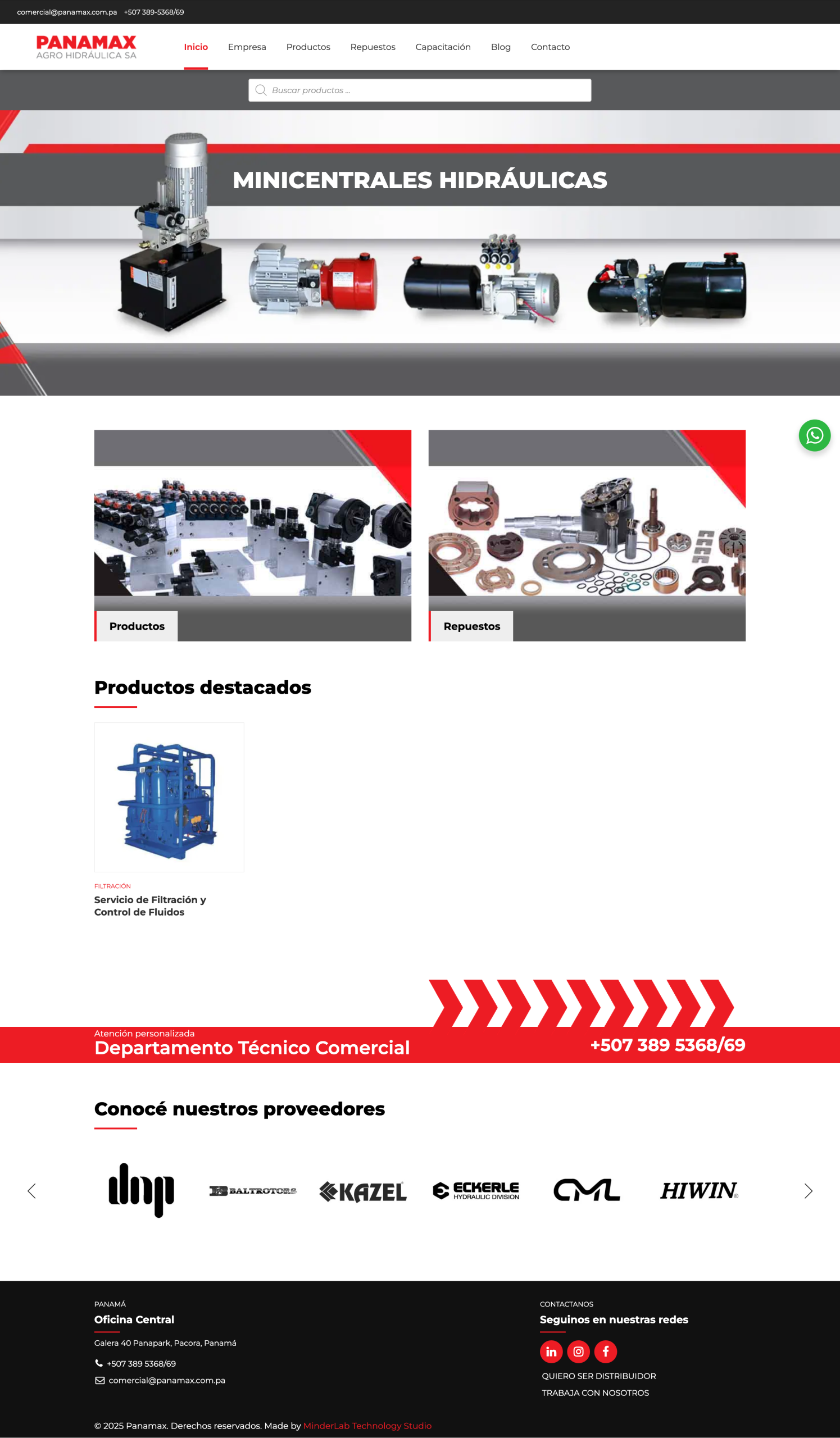 Panamax — sitio web internacional desarrollado por MinderLab