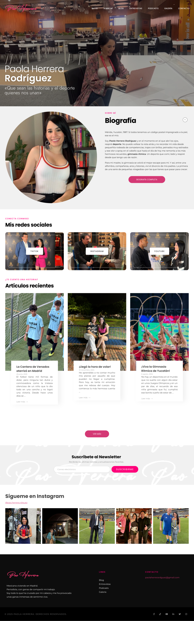 Pao Herrera — sitio web desarrollado por MinderLab
