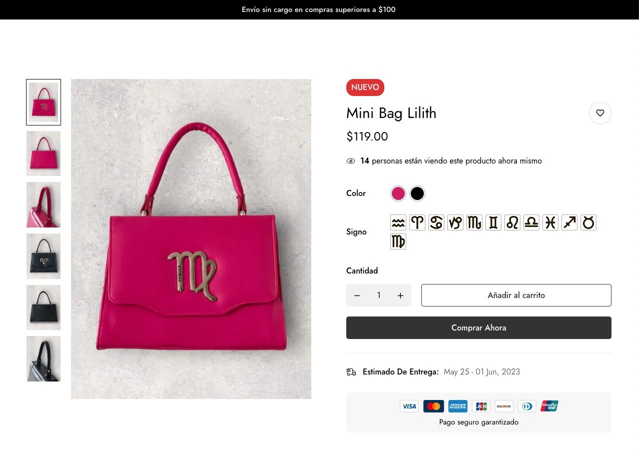 Pargas — tienda online WooCommerce desarrollada por MinderLab